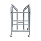 ECR4Kids Mobile Surf Storage Rack, Contiene 10 scrivanie portatili, Organizzazione per la classe, Argento