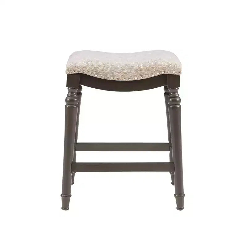 Sgabello da bar senza schienale Brayden Big and Tall con altezza da bancone in legno - Powell