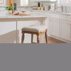 Sgabello da bar senza schienale Brayden Big and Tall con altezza da bancone in legno - Powell