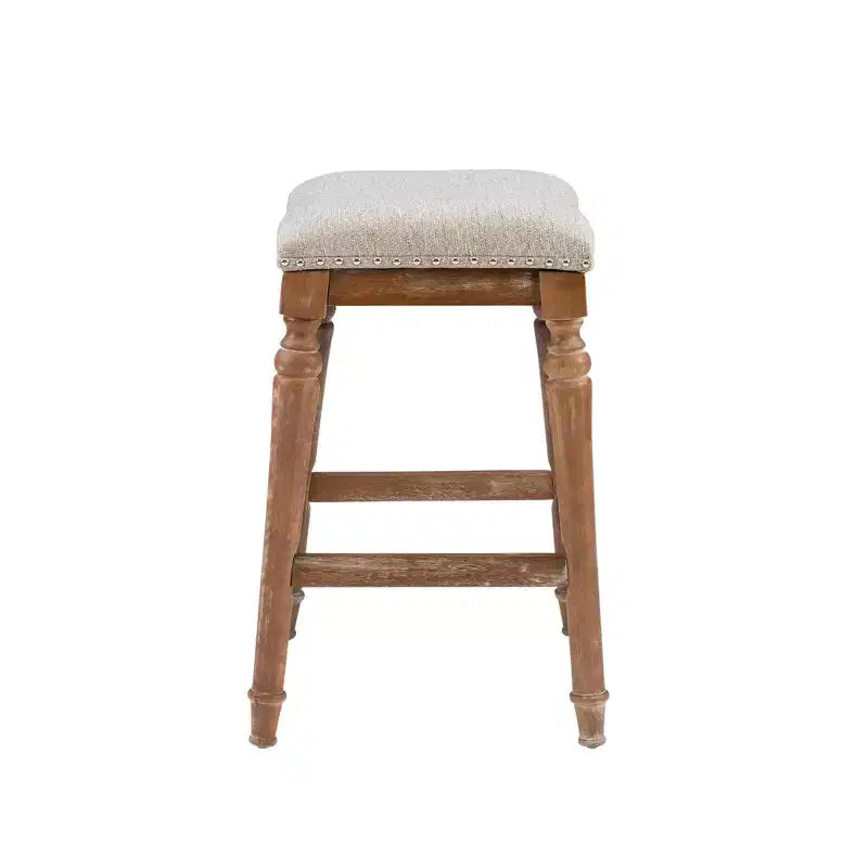 Sgabello da bar senza schienale Brayden Big and Tall con altezza da bancone in legno - Powell