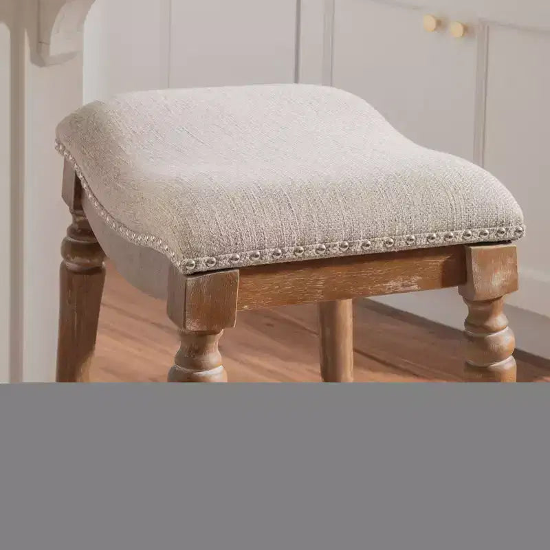 Sgabello da bar senza schienale Brayden Big and Tall con altezza da bancone in legno - Powell