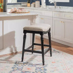 Sgabello da bar senza schienale Brayden Big and Tall con altezza da bancone in legno - Powell