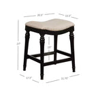 Sgabello da bar senza schienale Brayden Big and Tall con altezza da bancone in legno - Powell