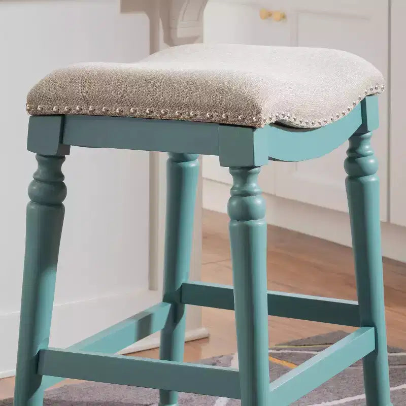 Sgabello da bar senza schienale Brayden Big and Tall con altezza da bancone in legno - Powell