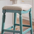 Sgabello da bar senza schienale Brayden Big and Tall con altezza da bancone in legno - Powell