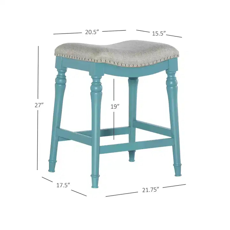 Sgabello da bar senza schienale Brayden Big and Tall con altezza da bancone in legno - Powell