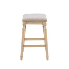 Sgabello da bar senza schienale Brayden Big and Tall con altezza da bancone in legno - Powell