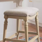 Sgabello da bar senza schienale Brayden Big and Tall con altezza da bancone in legno - Powell