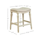 Sgabello da bar senza schienale Brayden Big and Tall con altezza da bancone in legno - Powell
