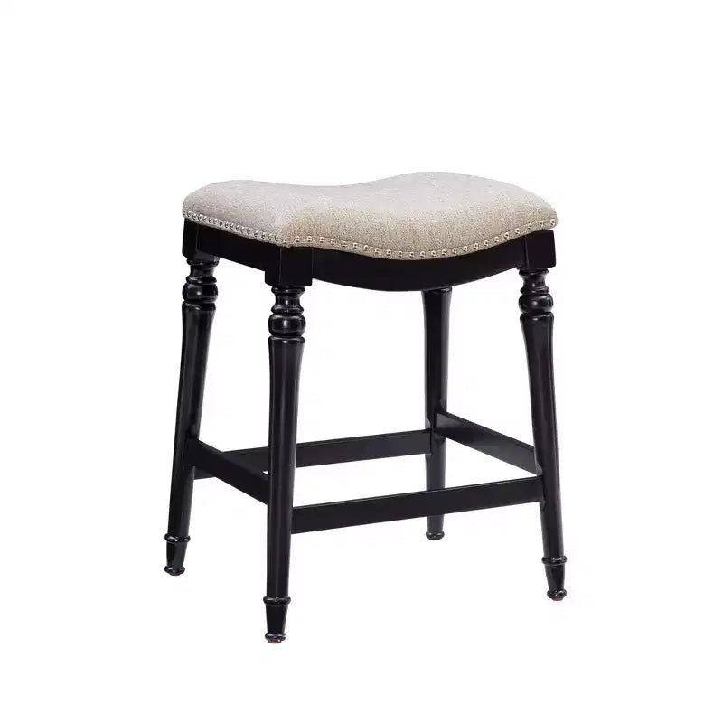 Sgabello da bar senza schienale Brayden Big and Tall con altezza da bancone in legno - Powell