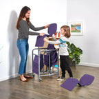 ECR4Kids Scrivania portatile con contenitore mobile Surf, confezione da 10 pezzi
