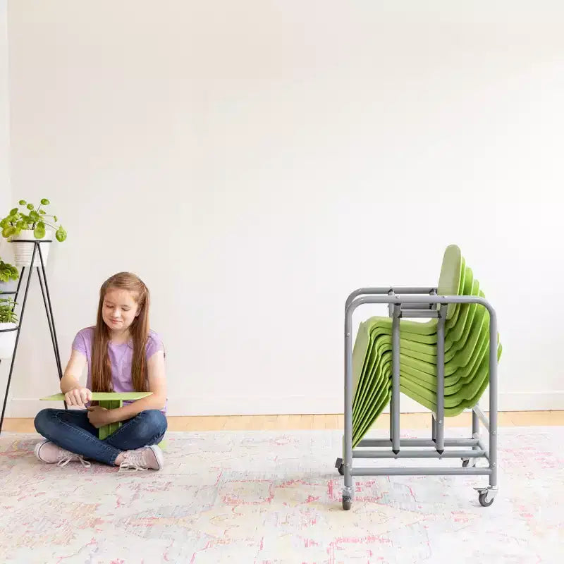 ECR4Kids Scrivania portatile con contenitore mobile Surf, confezione da 10 pezzi