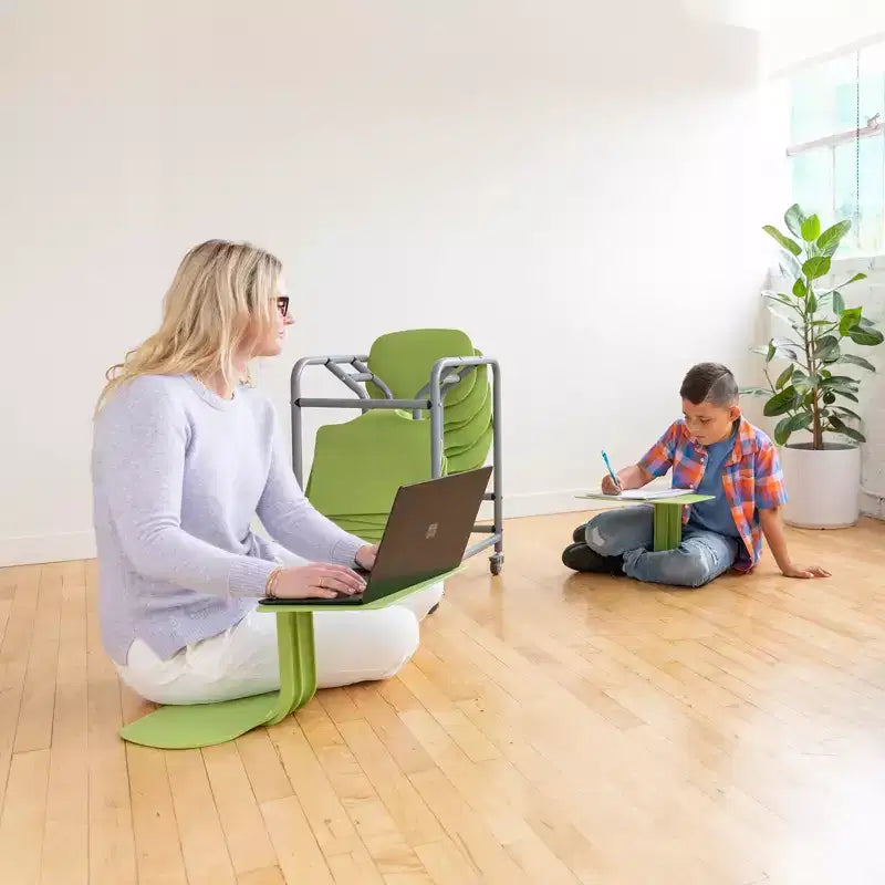 ECR4Kids Scrivania portatile con contenitore mobile Surf, confezione da 10 pezzi