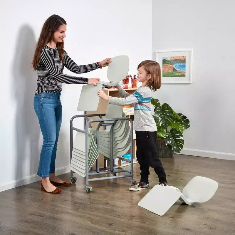 ECR4Kids Scrivania portatile con contenitore mobile Surf, confezione da 10 pezzi