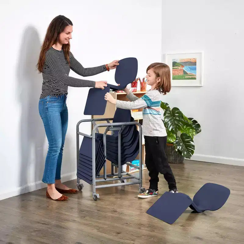 ECR4Kids Scrivania portatile con contenitore mobile Surf, confezione da 10 pezzi