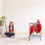 ECR4Kids Scrivania portatile con contenitore mobile Surf, confezione da 10 pezzi