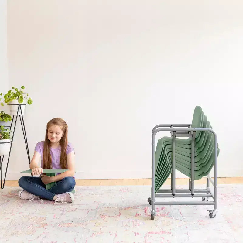 ECR4Kids Scrivania portatile con contenitore mobile Surf, confezione da 10 pezzi