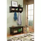 Set Appendiabiti con Panca Shaker Cottage Storage - Alaterre Furniture