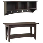 Set Appendiabiti con Panca Shaker Cottage Storage - Alaterre Furniture