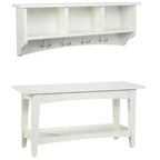 Set Appendiabiti con Panca Shaker Cottage Storage - Alaterre Furniture