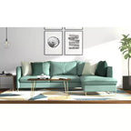 Carolina Living Tavolino/Panca Langdon con Bordo Naturale