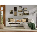 Carolina Living Tavolino/Panca Langdon con Bordo Naturale