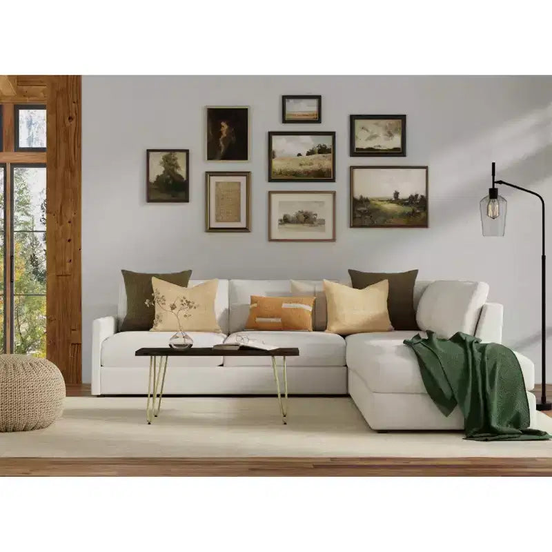 Carolina Living Tavolino/Panca Langdon con Bordo Naturale