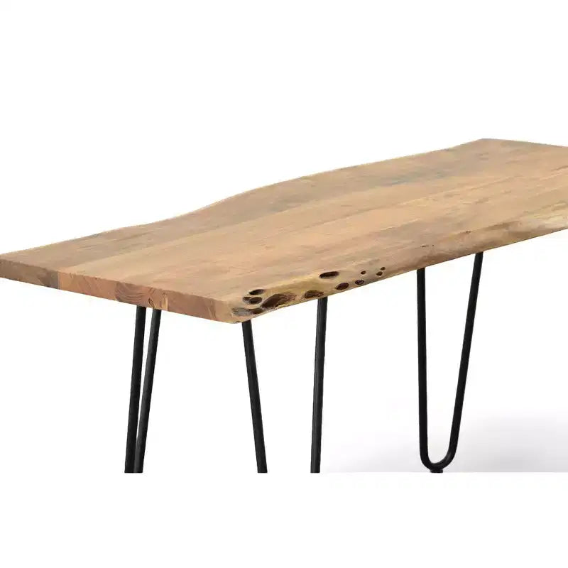 Carolina Living Tavolino/Panca Langdon con Bordo Naturale