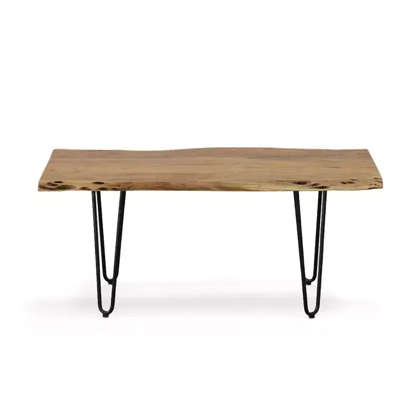 Carolina Living Tavolino/Panca Langdon con Bordo Naturale
