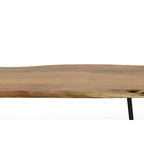 Carolina Living Tavolino/Panca Langdon con Bordo Naturale
