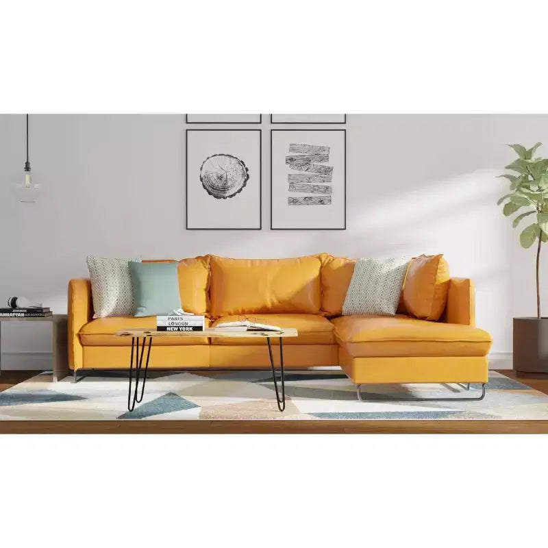 Carolina Living Tavolino/Panca Langdon con Bordo Naturale