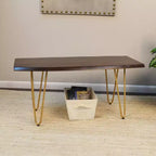 Carolina Living Tavolino/Panca Langdon con Bordo Naturale