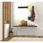 Carolina Living Tavolino/Panca Langdon con Bordo Naturale