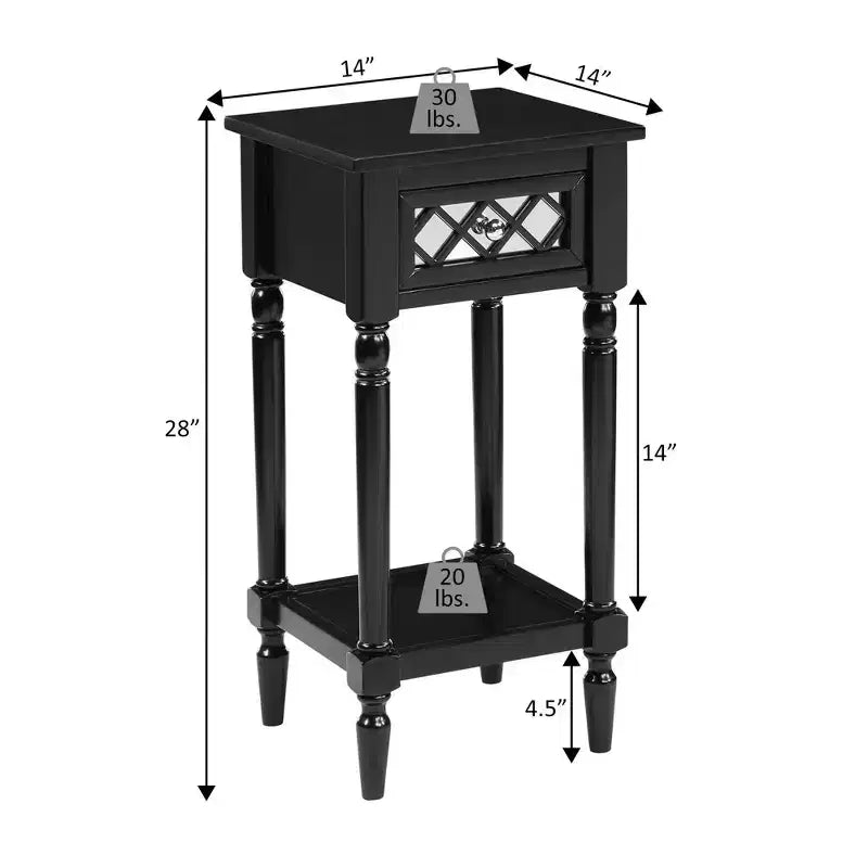 Tavolino d'appoggio French Country Khloe Deluxe - Johar Furniture