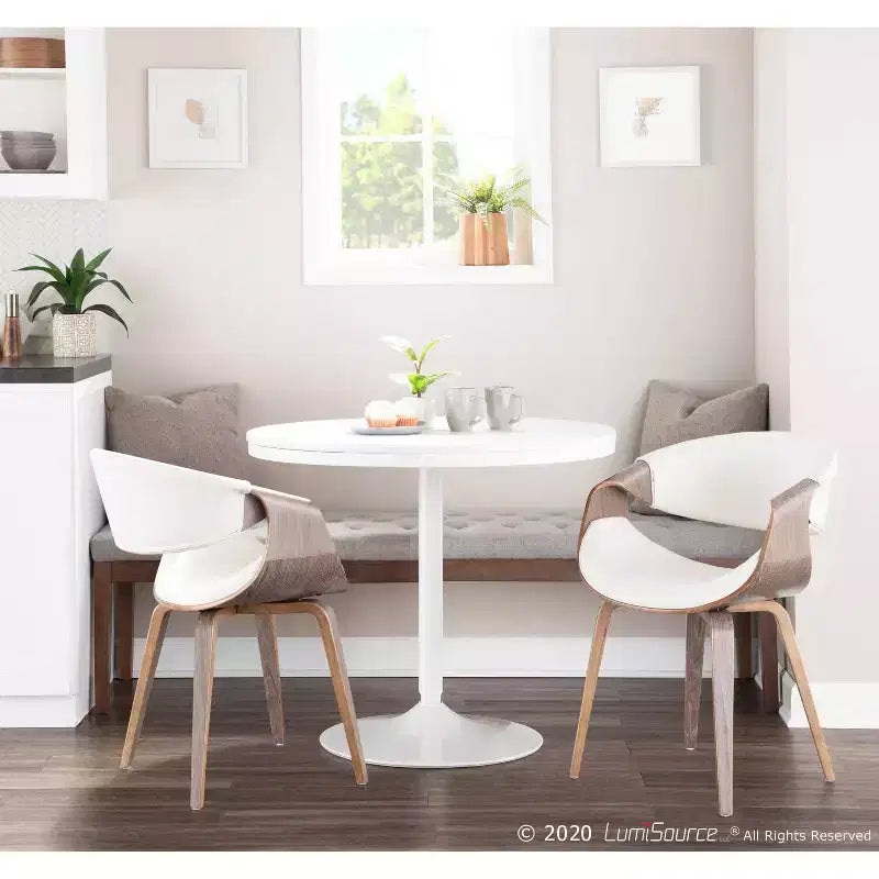 Sedia da pranzo accentata moderna di metà secolo Symphony - LumiSource