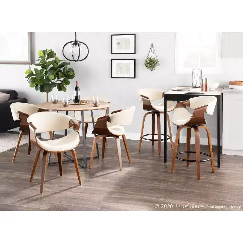 Sedia da pranzo accentata moderna di metà secolo Symphony - LumiSource