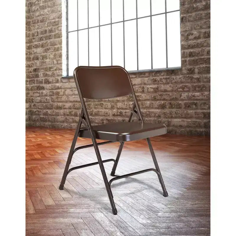 Set di 4 sedie pieghevoli Deluxe con triplo rinforzo in acciaio - Hampden Furnishings