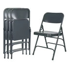Set di 4 sedie pieghevoli Deluxe con triplo rinforzo in acciaio - Hampden Furnishings