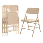Set di 4 sedie pieghevoli Deluxe con triplo rinforzo in acciaio - Hampden Furnishings