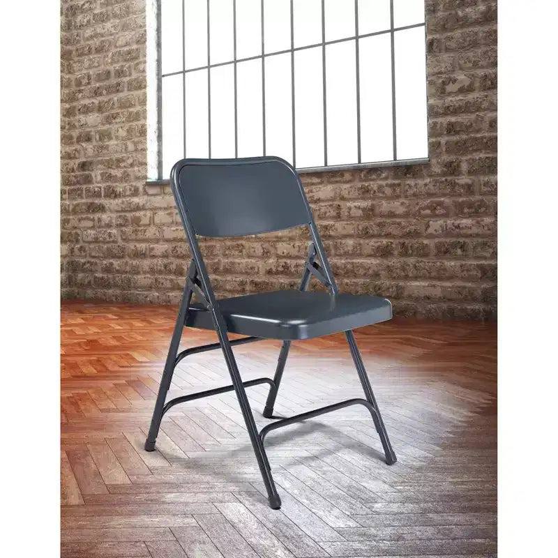 Set di 4 sedie pieghevoli Deluxe con triplo rinforzo in acciaio - Hampden Furnishings