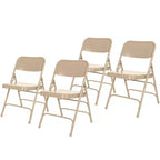 Set di 4 sedie pieghevoli Deluxe con triplo rinforzo in acciaio - Hampden Furnishings