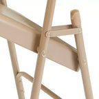 Set di 4 sedie pieghevoli Deluxe con triplo rinforzo in acciaio - Hampden Furnishings