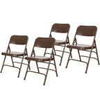 Set di 4 sedie pieghevoli Deluxe con triplo rinforzo in acciaio - Hampden Furnishings