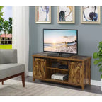 Mobile TV Blake Barn Door per TV fino a 55 pollici con mensole e ante scorrevoli - Breighton Home