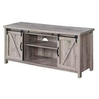 Mobile TV Blake Barn Door per TV fino a 55 pollici con mensole e ante scorrevoli - Breighton Home
