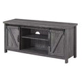 Blake Barn Door TV Stand for TVs up to 55 with Shelves and Sliding Cabinets - Breighton Home