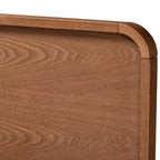 Letto a piattaforma moderno di transizione Vita con 4 cassetti e contenitore in legno noce/marrone - Baxton Studio