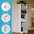 Mobiletto da bagno alto RiverRidge Ashland per biancheria e organizer con cassetto e ripiani