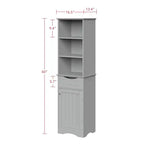 Mobiletto da bagno alto RiverRidge Ashland per biancheria e organizer con cassetto e ripiani