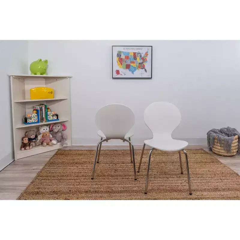 Set 3 pz tavolo e sedie per bambini con gambe cromate - Gift Mark